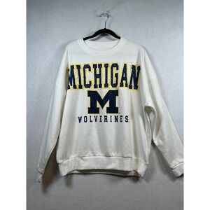 Gameday Couture Michigan Wolverines Sweatshirt Womens Medium White Crewneck